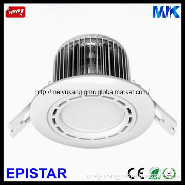 Round die cast aluminum Epistar LED 7w recessed down light